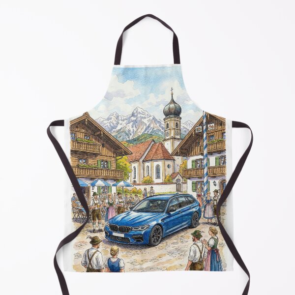 Item preview, Artistic Watercolor Of Car In The Alps designed and sold by RevUpDesign.
