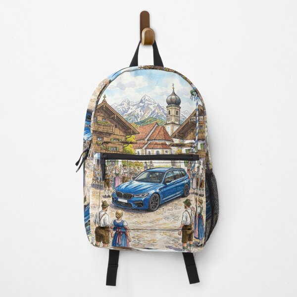 Item preview, Artistic Watercolor Of Car In The Alps designed and sold by RevUpDesign.