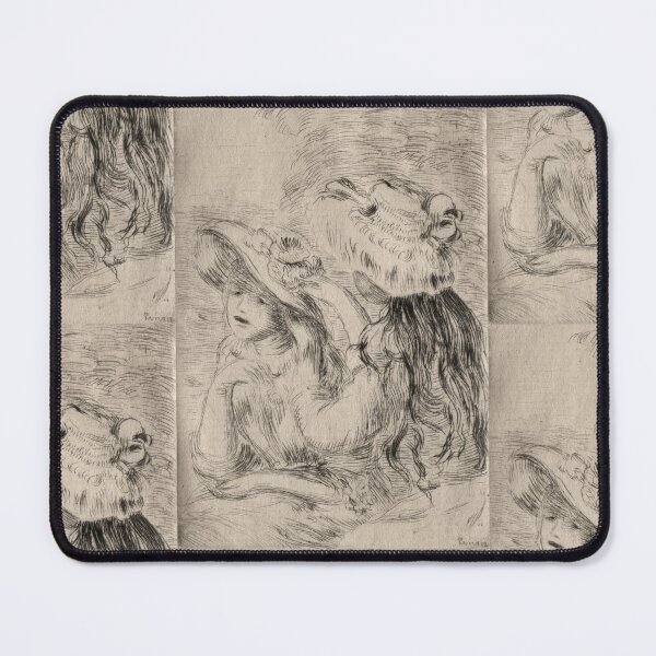 Item preview, The Hatpin by Pierre-Auguste Renoir: Berthe Morisots Daughter and Her Cousin designed and sold by artofuniverse.
