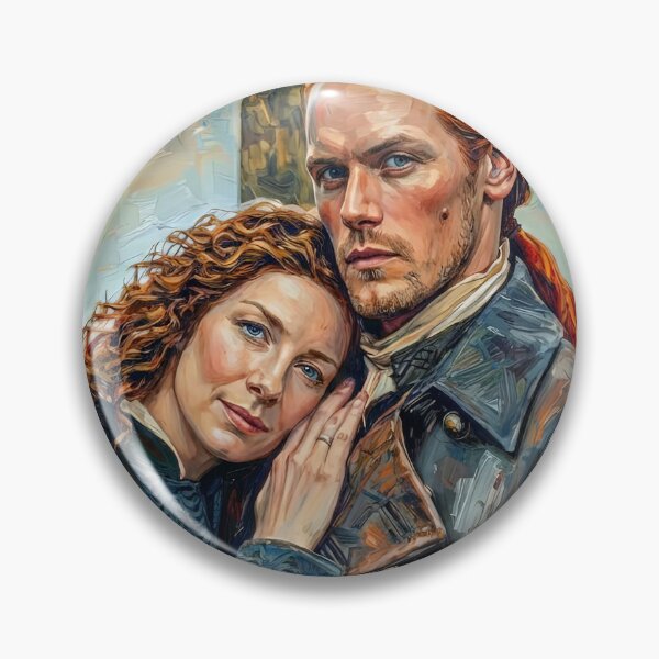 Item preview, Outlander painting of Claire and Jamie Fraser. designed and sold by davidelder.