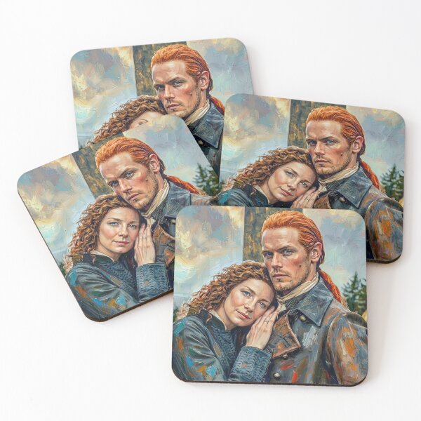 Item preview, Outlander painting of Claire and Jamie Fraser. designed and sold by davidelder.
