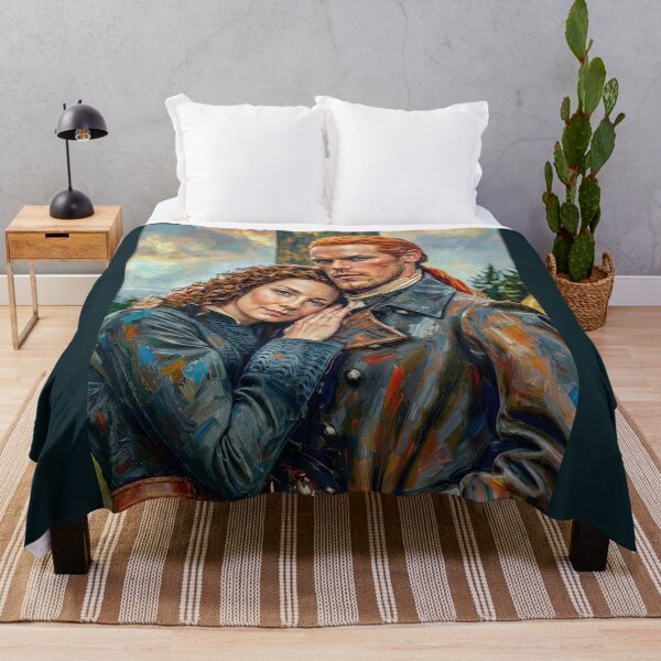 Item preview, Outlander painting of Claire and Jamie Fraser. designed and sold by davidelder.
