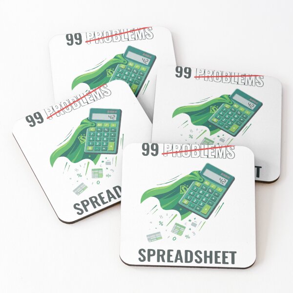 Item preview, 99 Problems but a Spreadsheet Fixed Them All Accountant Shirt - Funny Accountant Gift - Accounting Pun designed and sold by MagicalThreads.