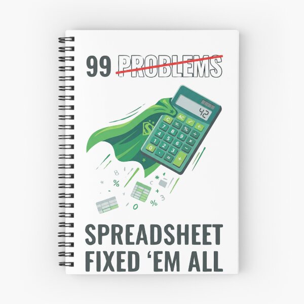 Item preview, 99 Problems but a Spreadsheet Fixed Them All Accountant Shirt - Funny Accountant Gift - Accounting Pun designed and sold by MagicalThreads.