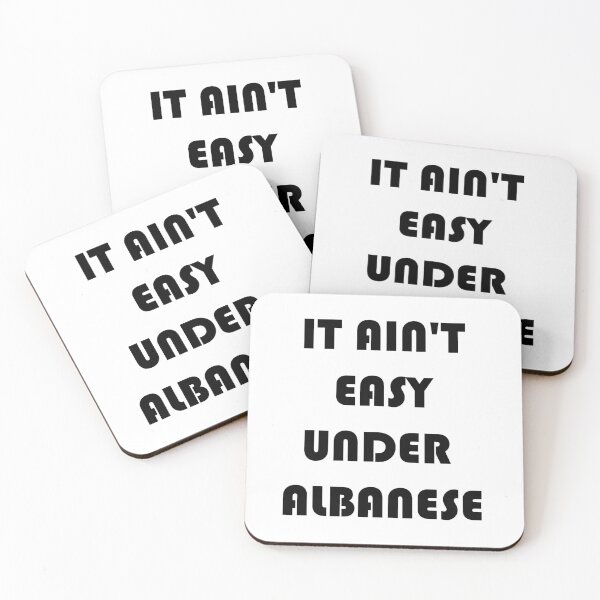 Item preview, IT AIN'T EASY UNDER ALBANESE designed and sold by DomGDesign.