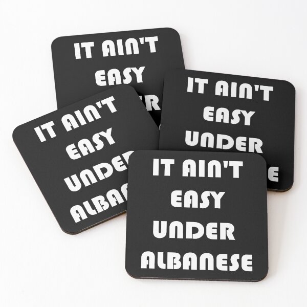 Item preview, IT AIN'T EASY UNDER ALBANESE designed and sold by DomGDesign.