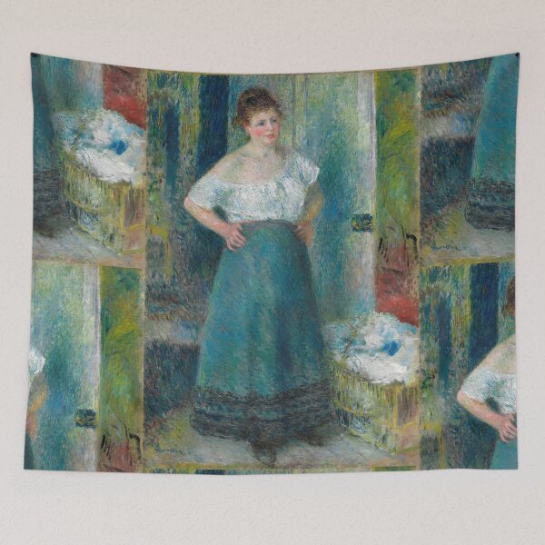 Item preview, The Laundress by Pierre-Auguste Renoir: Impressionist Fine Art Poster designed and sold by artofuniverse.