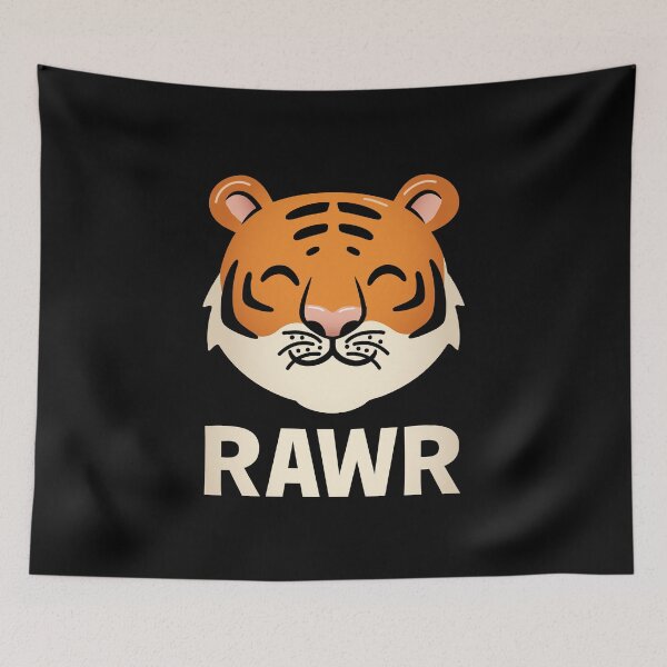 Item preview, Cute Tiger Face RAWR Kids Kawaii Tiger designed and sold by DSWShirts.