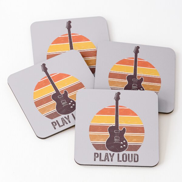 Item preview, Retro Electric Guitar Play Loud - Vintage World Music Day Design designed and sold by Art-Arcade6.