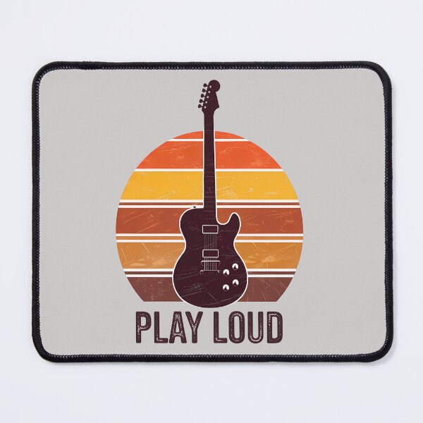 Item preview, Retro Electric Guitar Play Loud - Vintage World Music Day Design designed and sold by Art-Arcade6.