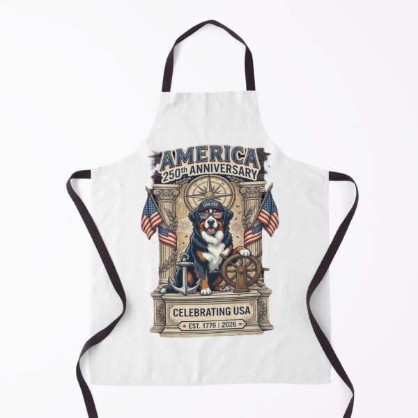 Item preview, Bernese Mountain Dog USA 250th Anniversary Captain designed and sold by BSL-STORE.