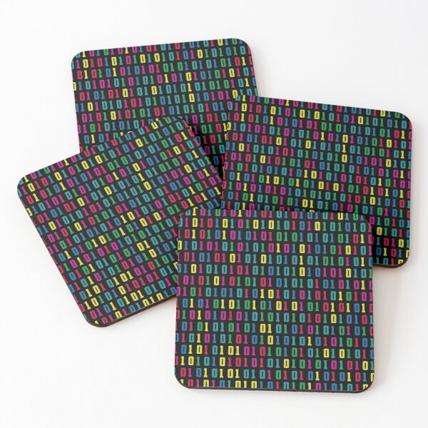 Item preview, Colorful Binary Code Matrix – Creative Programming & Digital Technology Design 3 designed and sold by WordPlayStudio.