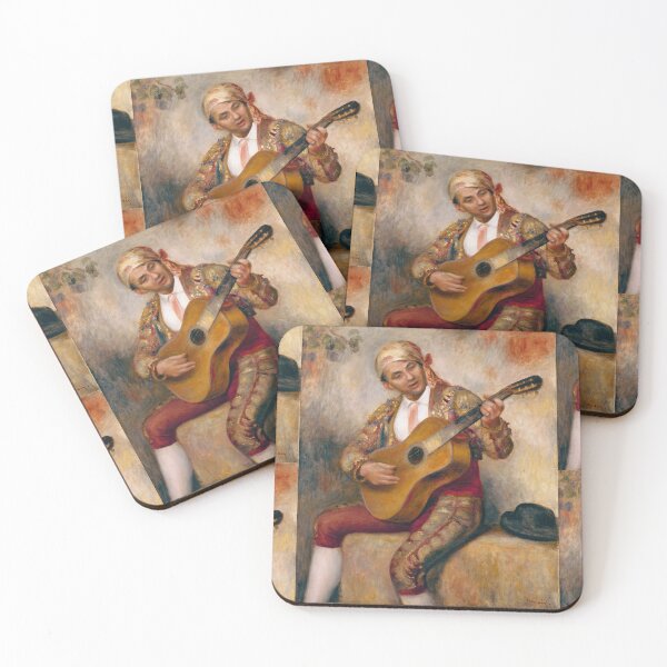 Item preview, The Spanish Guitarist by Pierre-Auguste Renoir: Romantic Impressionist Music Room Art designed and sold by artofuniverse.