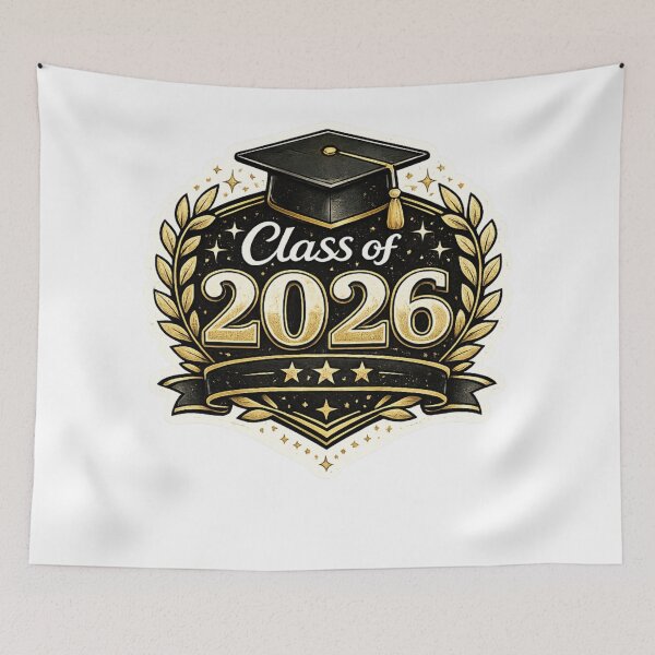 Item preview, Class of 2026 Graduation Cap Gold Senior Design designed and sold by CLOUTKULT.
