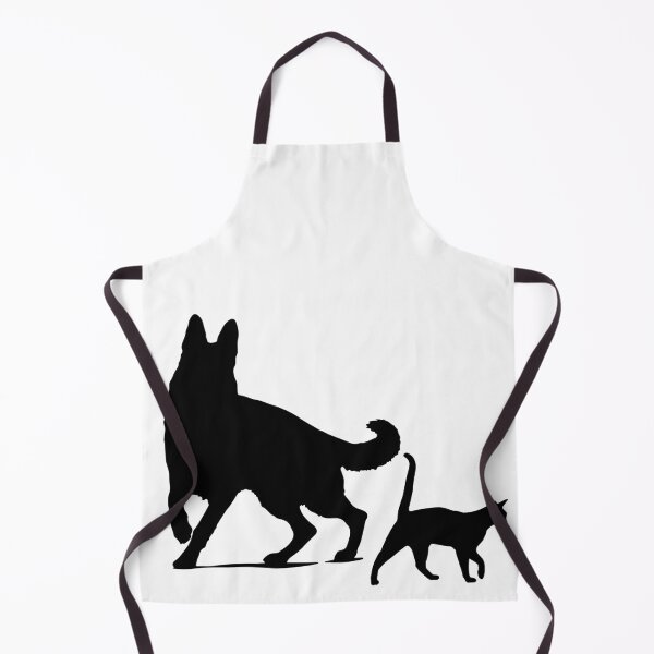 Item preview, cat and dog, black design, shadow of cat and dog. designed and sold by geekmania48.