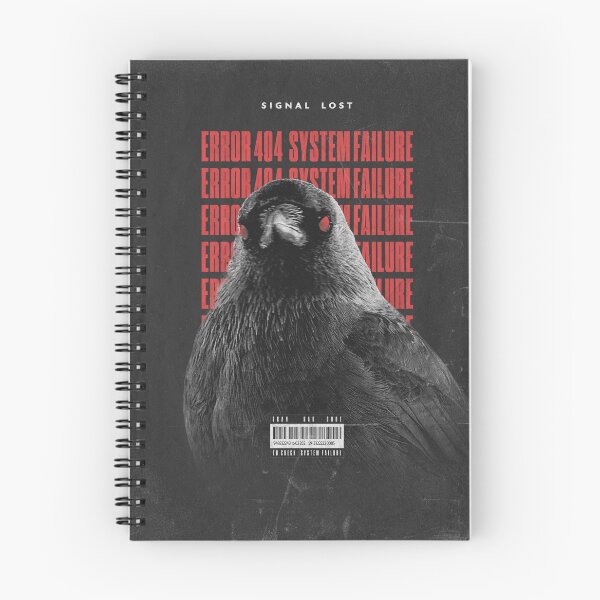 Item preview, Error 404 System Failure Jackdaw designed and sold by WildHugeDot.
