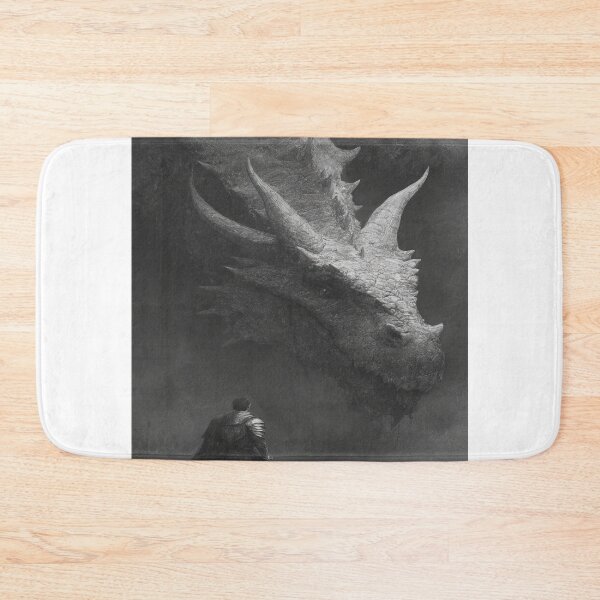 Item preview, Epic Dark Fantasy Knight Dragon Confrontation designed and sold by NicolasGlowArt.