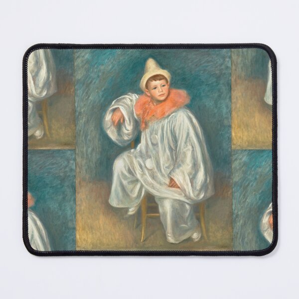 Item preview, The White Pierrot by Pierre-Auguste Renoir: Impressionist Costume Portrait Poster designed and sold by artofuniverse.