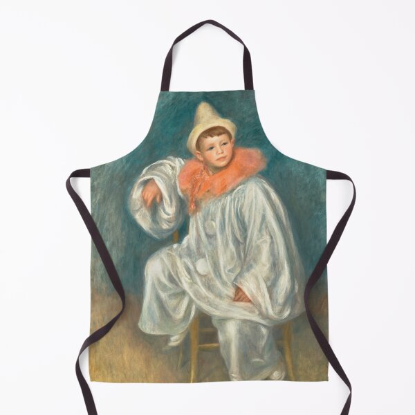 Item preview, The White Pierrot by Pierre-Auguste Renoir: Impressionist Costume Portrait Poster designed and sold by artofuniverse.
