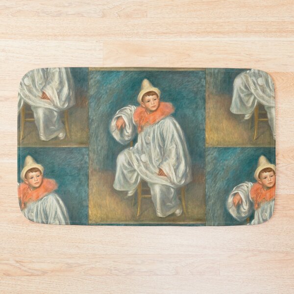 Item preview, The White Pierrot by Pierre-Auguste Renoir: Impressionist Costume Portrait Poster designed and sold by artofuniverse.