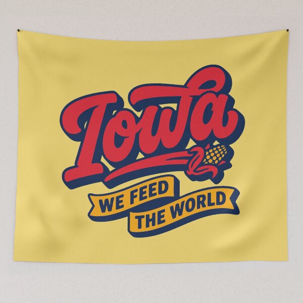Item preview, Iowa Pride Retro Vintage Baseball Script Tee designed and sold by Cozy-Old-Pub.