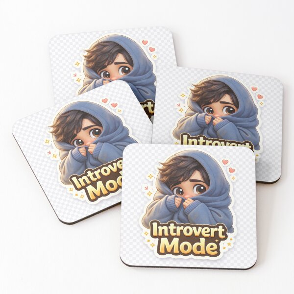 Item preview, Introvert Mood Cartoon | Funny Relatable Quote Shirt Design designed and sold by MeghDesigns.