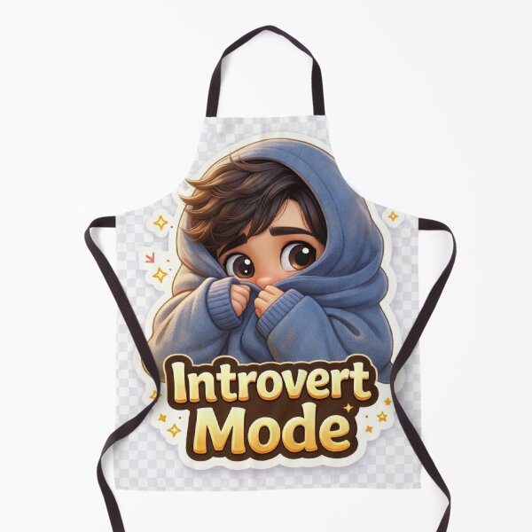 Item preview, Introvert Mood Cartoon | Funny Relatable Quote Shirt Design designed and sold by MeghDesigns.