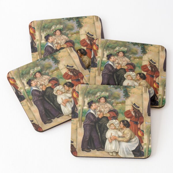 Item preview, The Artists Family by Pierre Auguste Renoir: Impressionist Family Garden Scene designed and sold by artofuniverse.
