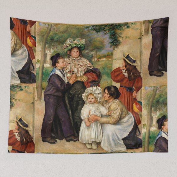 Item preview, The Artists Family by Pierre Auguste Renoir: Impressionist Family Garden Scene designed and sold by artofuniverse.