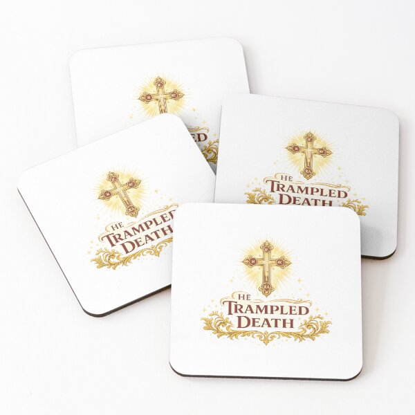 Item preview, He Trampled Death Orthodox Easter Resurrection Design designed and sold by StyleLap.