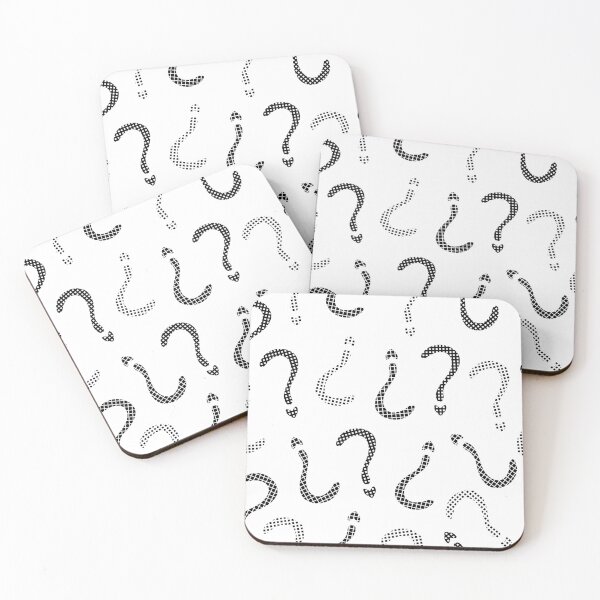 Item preview, Black question mark seamless pattern designed and sold by OM-lova.