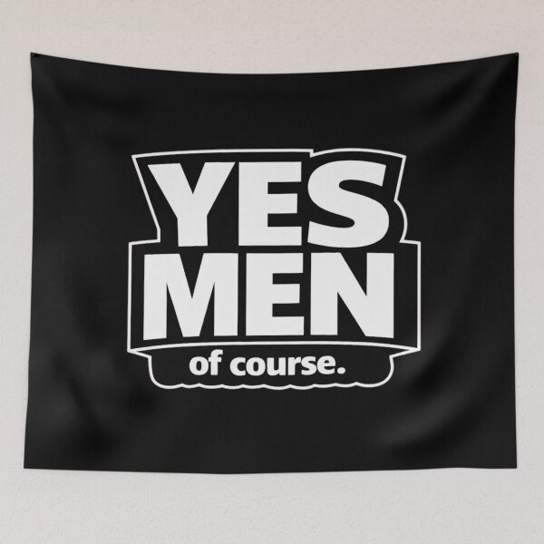 Item preview, YES MEN – of course. | Minimalist Sarcastic Typography Statement T-Shirt designed and sold by Timeless Junction.