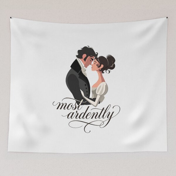 Item preview, Pride and Prejudice Most Ardently Jane Austen Romance Graphic T-Shirt designed and sold by Fenay Designs.