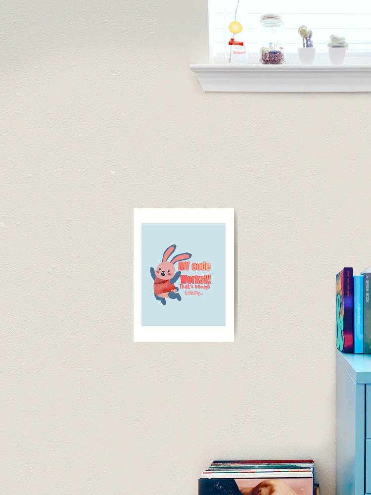 Thumbnail 2 of 3, Art Print, My Code Works Sticker Funny Programmer Sticker, Coding Humor Vinyl Sticker, Developer Laptop Sticker, Software Engineer Gift, Debugging Humor Sticker designed and sold by Yesss-Mau.