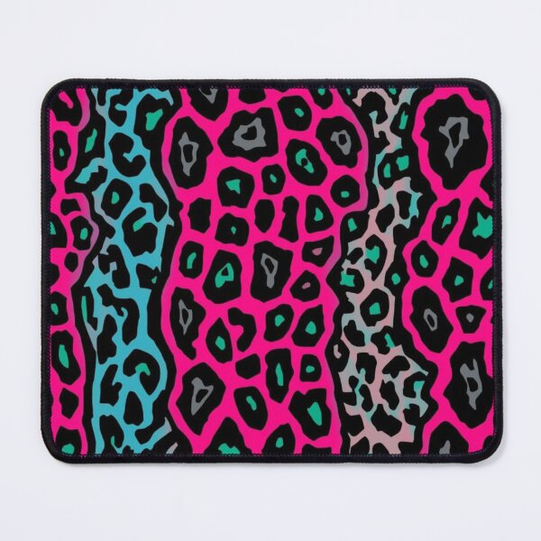 Item preview, Turquoise & Hot Pink Leopard Print Pattern designed and sold by LoopyPop.