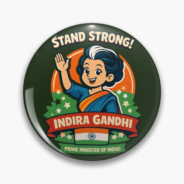 Item preview, Indira Gandhi Prime Minister of India – Retro Pop Art Women's History Month designed and sold by Teeseas Wave.