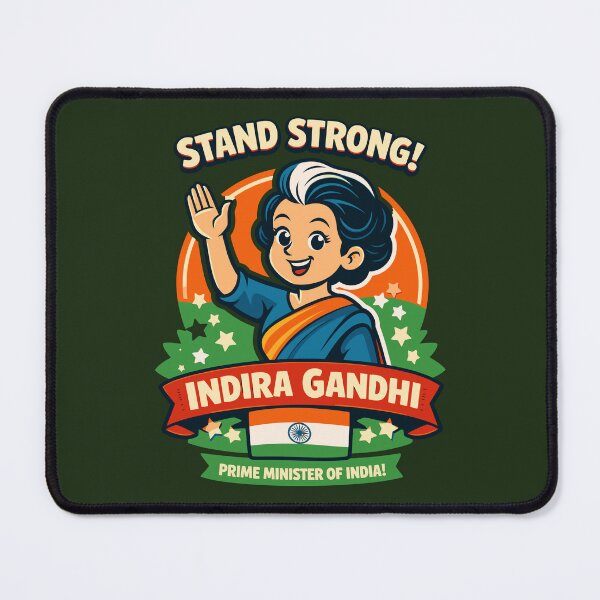 Item preview, Indira Gandhi Prime Minister of India – Retro Pop Art Women's History Month designed and sold by Teeseas Wave.