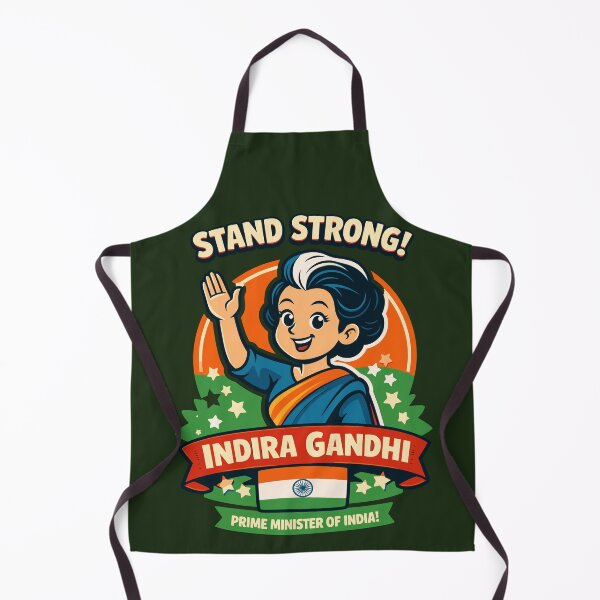 Item preview, Indira Gandhi Prime Minister of India – Retro Pop Art Women's History Month designed and sold by Teeseas Wave.