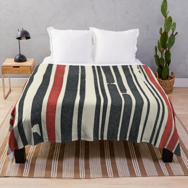Item preview, Minimalist Red Black Stripes Abstract designed and sold by WildHugeDot.