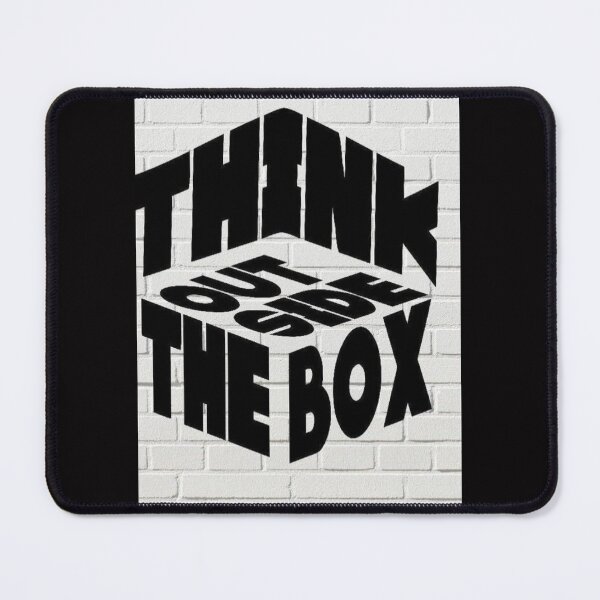 Item preview, Think Outside The Box: 3D Isometric Typography Art designed and sold by GrimNest.