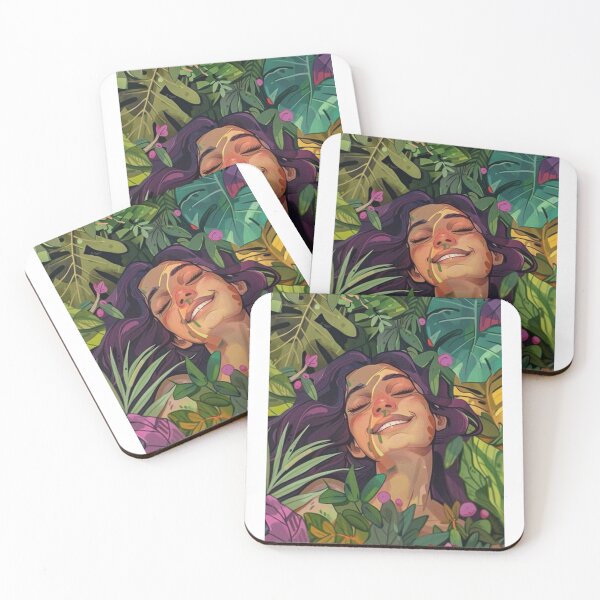 Item preview, Sun-Drenched Serenity: A Whimsical Botanical Portrait designed and sold by UrbanCanvas 111.