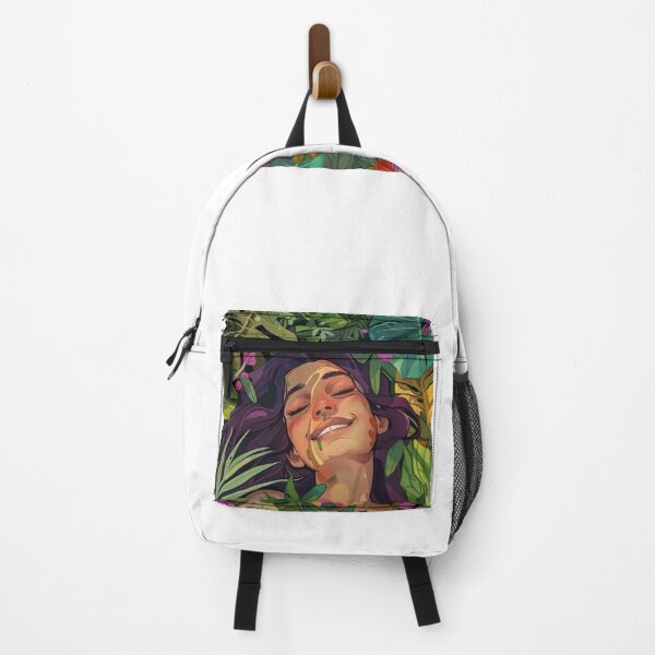 Item preview, Sun-Drenched Serenity: A Whimsical Botanical Portrait designed and sold by UrbanCanvas 111.