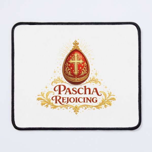 Item preview, Pascha Rejoicing Orthodox Easter Red Egg Design designed and sold by StyleLap.
