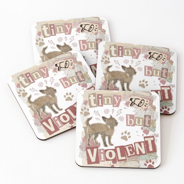 Item preview, Tiny But Violent Chihuahua Funny Dog Art  designed and sold by CulturalCurios.