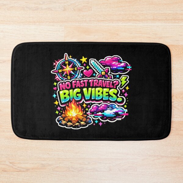 Item preview, No Fast Travel Big Vibes RPG Gaming Humor designed and sold by SplashTastic.