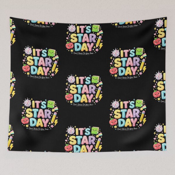 Item preview, It’s Star Day Cute Kawaii Teacher Design Retro Pastel School Test Day Motivation designed and sold by Trendymindvibes.