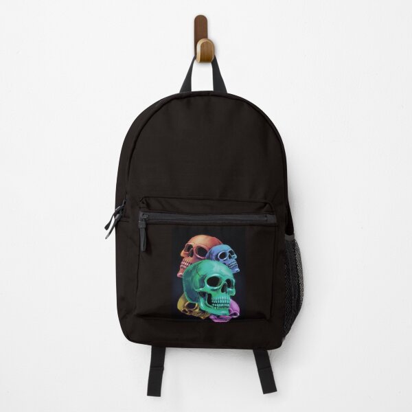 Item preview, Colorful Neon Skull Art | Aesthetic Skeleton Design | Spooky Gothic Halloween Vibes designed and sold by UrbanCanvas 111.