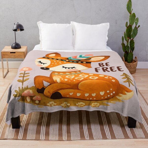 Item preview, Be Free Deer – Cute Woodland Animal Illustration designed and sold by myforestfog.