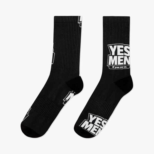 Item preview, YES MEN – if you say so. | Funny Sarcastic Office Humor Typography T-Shirt designed and sold by Timeless Junction.