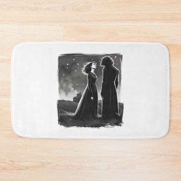 Item preview, Wuthering Heights Heathcliff & Catherine Starry Moors Sketch Shirt designed and sold by Fenay Designs.
